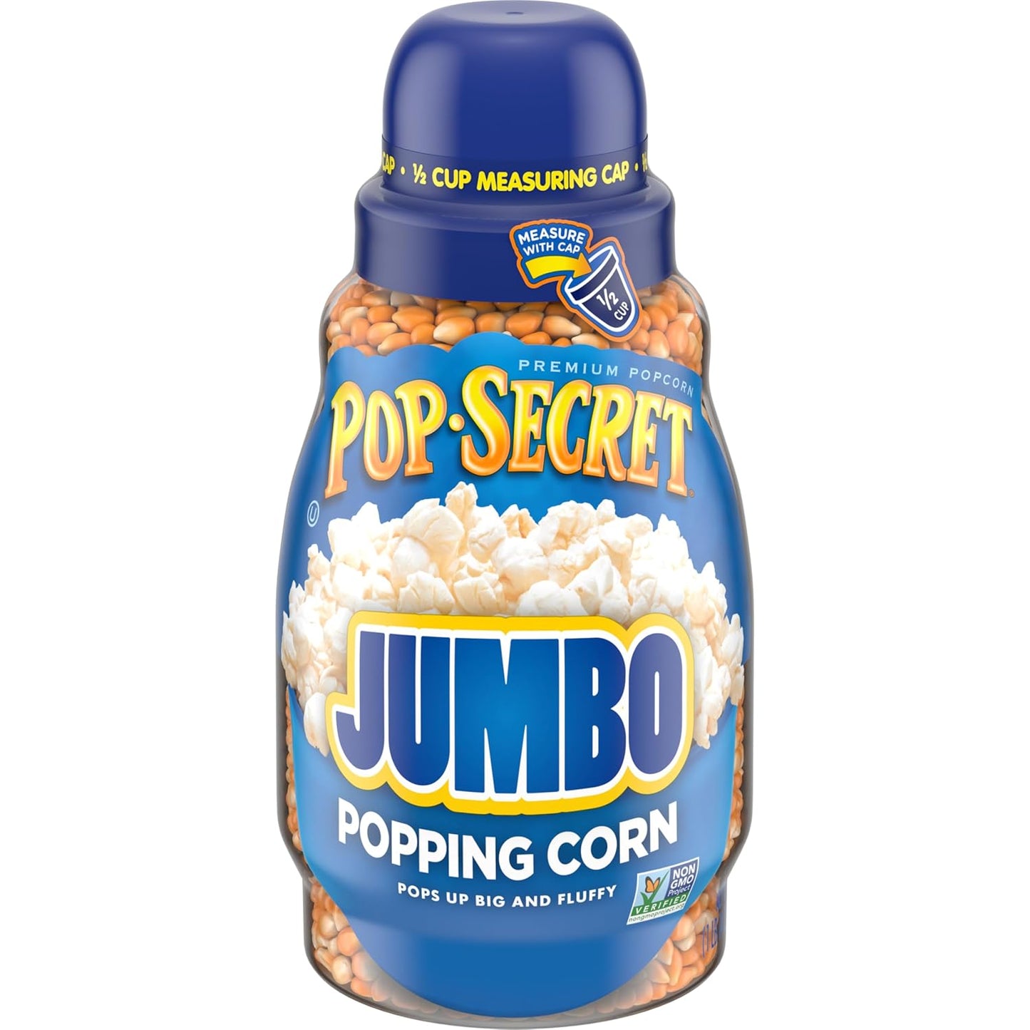 Pop Secret Jumbo Popcorn Kernels - 30 Oz Jar for Perfectly Fluffy Movie Night Snacks
