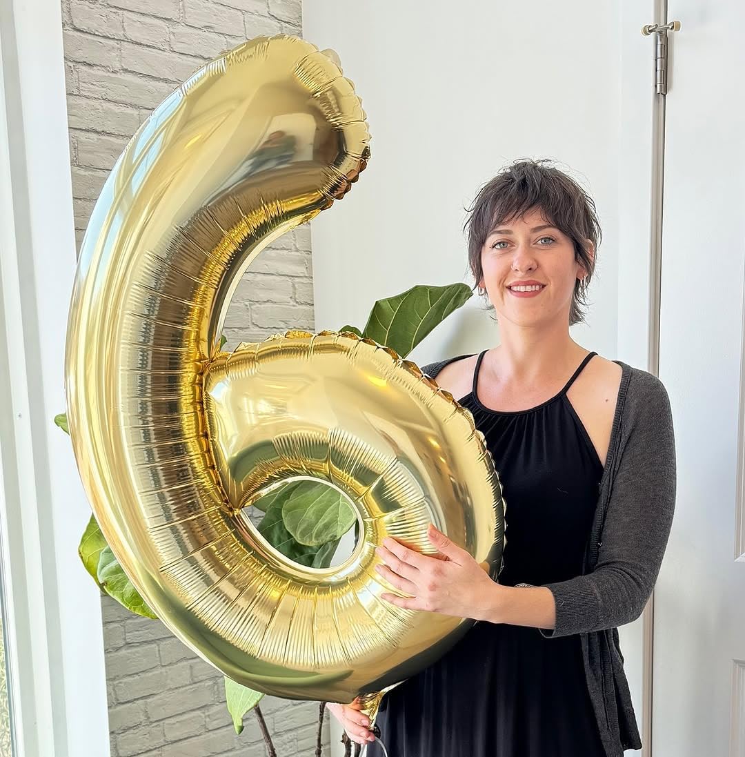 Champagne Gold Number 2 Balloon | 40 Inch Light Gold Birthday Decoration for 2nd Party