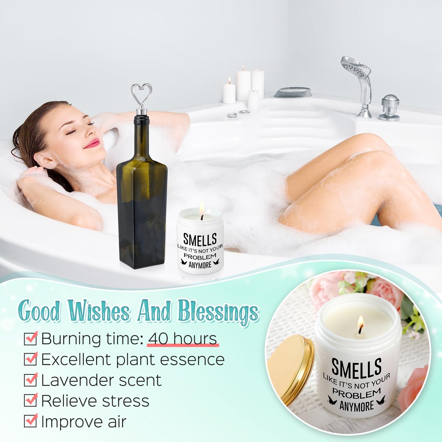 Perthlin Farewell Gifts Coworkers Going Away Gift for Women Lucky Goodbye Box for Coworker Lady Manager Employee(Thank You)