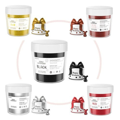 Cherrysea Edible Luster Dust - Tasteless Food-Grade Cake Dusting Powder | 10 Grams for Baking