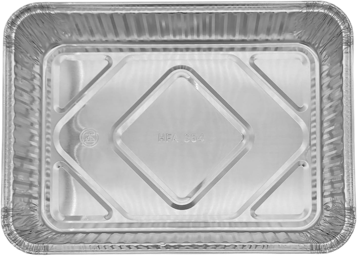 PACTOGO Disposable Aluminum Foil Cake Pans with Dome Lids - 13" x 9" x 2" | 108 Oz for Baking & Storing (12 Sets)