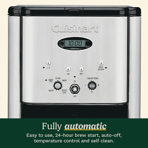Cuisinart DCC-1200P1 Brew Central 12-Cup Programmable Coffeemaker - Brushed Chrome Finish
