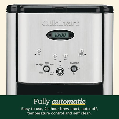 Cuisinart DCC-1200P1 Brew Central 12-Cup Programmable Coffeemaker - Brushed Chrome Finish