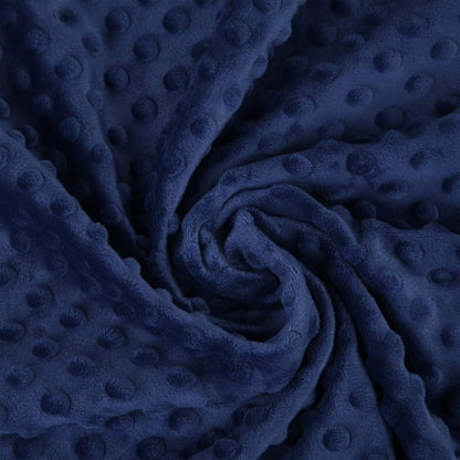 Pro Goleem Baby Soft Minky Dot Blanket - Silky Satin Backing | Navy Blue, 30" x 40" - Perfect Baby Gift