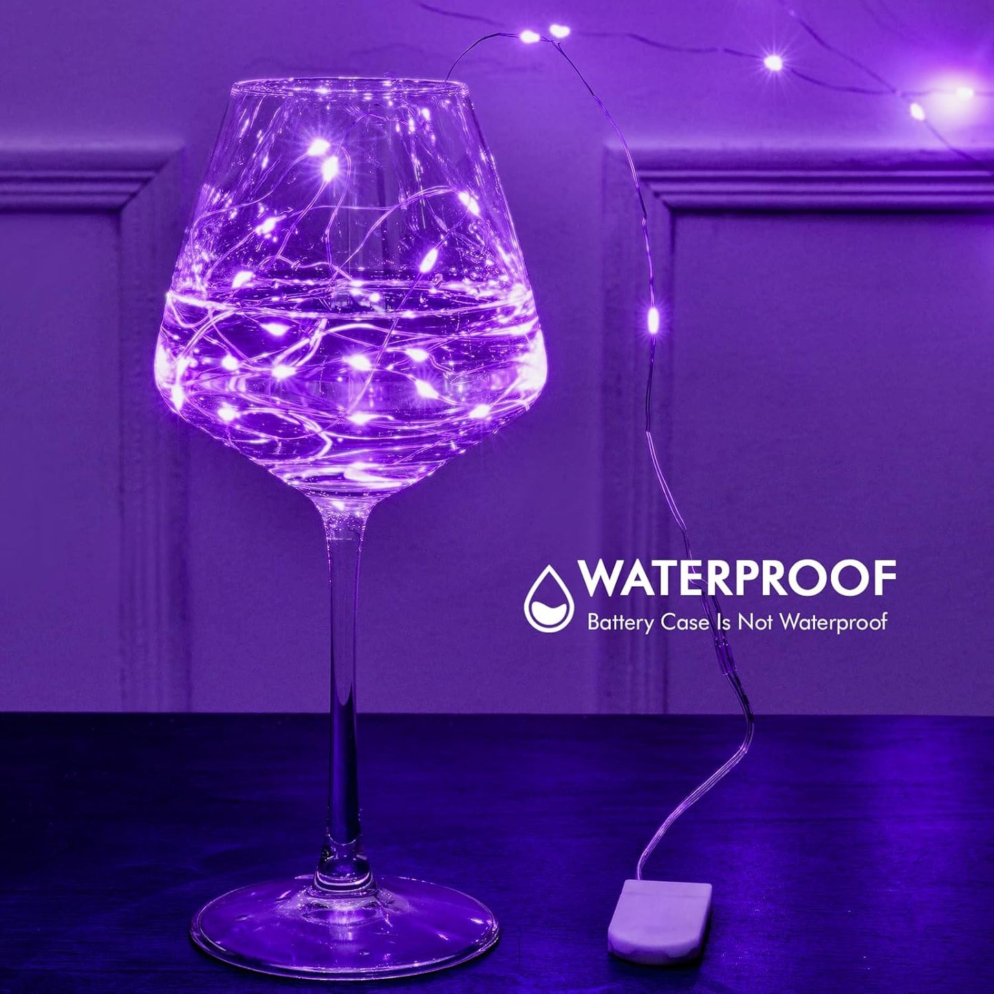 Skiennix 12 Pack Fairy Lights - Battery Operated 7FT Waterproof Silver Wire String Lights | Ideal for Indoor & Outdoor Decor
