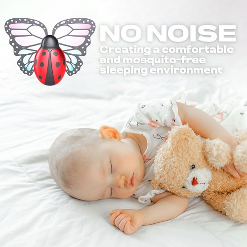 Flying Insect Trap - Indoor Light Fly Trap Captures Flies, Gnats & Moths | 1 Plug-In Device + 3 Refills