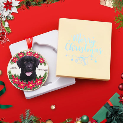 Variation of THIS listing: Black Labrador Christmas Ornament – 3D Metal Lab Dog Ornament