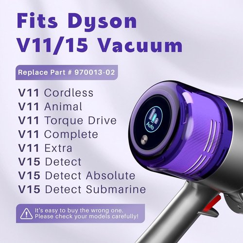Dyson V11 Vacuum Filters - 4 Pack Replacement for V11 Animal, Torque Drive & V15 Models