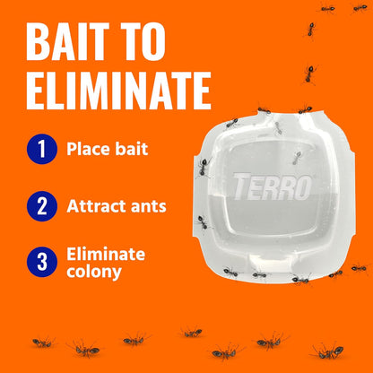 TERRO Indoor Ant Baits - Discreet Adhesive Strips for Effective Baiting | 5 Pack, 20 Baits