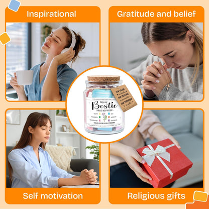 NewEleven Easter Gifts for Best Friends | Inspirational Birthday Present for Her or Him - Bible Verse Jar
