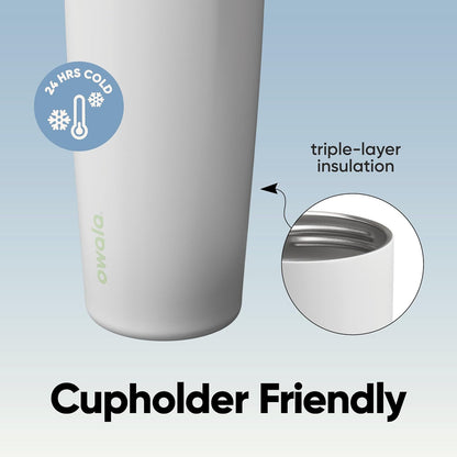 Owala FreeSip Sway Insulated Stainless Steel Water Bottle - 30oz, Two-Way Spout, BPA Free, Iced Breeze