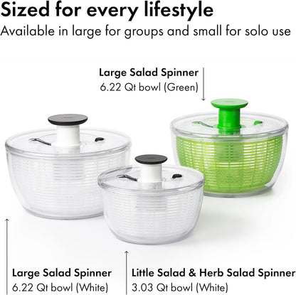 OXO Good Grips Salad Spinner - Efficient Lettuce & Herb Washer | Compact Design for Easy Use