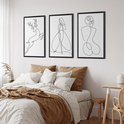 puthiac 18x24 Black Oak Wood Frames -18"x24" Poster Frames for Wall, 18x24 Picture Frames for Wall, 18 x 24 Picture Frames, 18 x 24 Frames for Wall (1 Pack, Black)