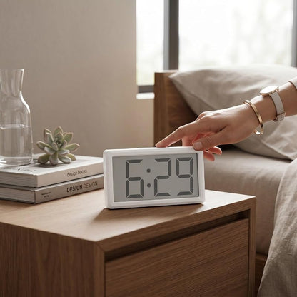 Magnetic Battery-Operated Digital Clock for Fridge, Locker, Cabinet
