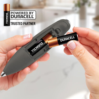 Zulay Kitchen Whisk Milk Frother with 4 Duracell Batteries - Powerful Handheld Foam Maker for Coffee, Lattes, Matcha, Hot Chocolate & Cappuccinos - Whip Creamy Froth in Seconds