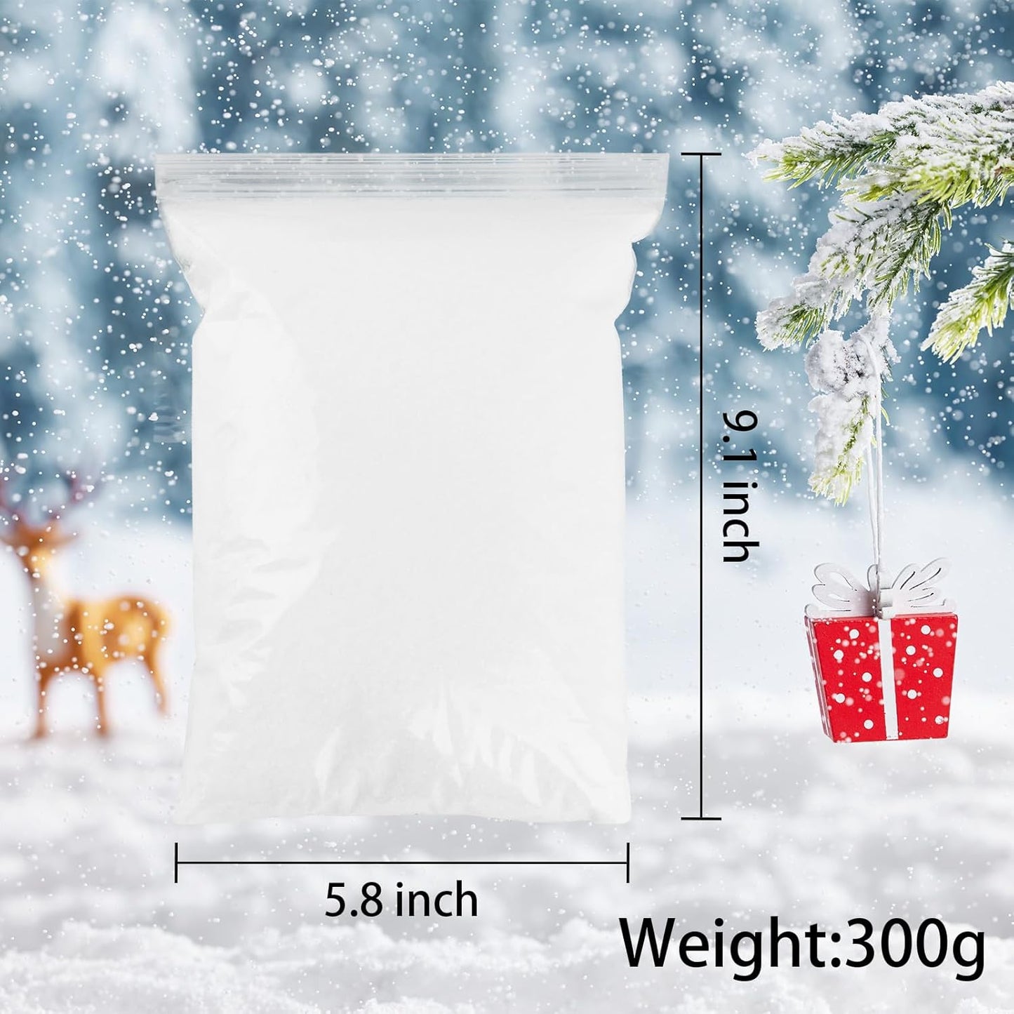 Morofme Christmas Fake Snow - Realistic Artificial Snowflakes for Holiday Displays | 10.58 Ounces