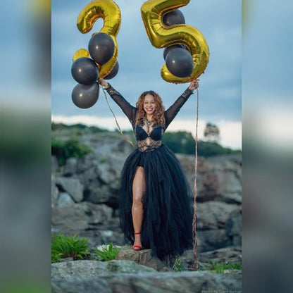 Gold Number 7 Balloon by [Brand Name] - 40 Inch Birthday Decoration for Ages 7, 17, 27, 70