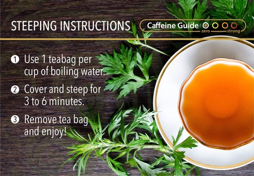 Buddha Teas Organic Wormwood Tea - OU Kosher, USDA Organic, 18 Bleach-Free Bags