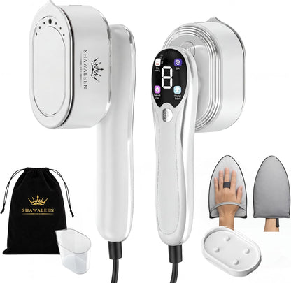 Skiennix Travel Steamer - 1200W Fast Heat Wrinkle Remover with 4 Modes & 100ml Tank | White