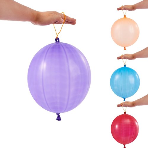 JOYIN 12 Pcs Punch Balloons - Heavy Duty Party Favors for Kids | Perfect for Birthdays & Goodie Bags