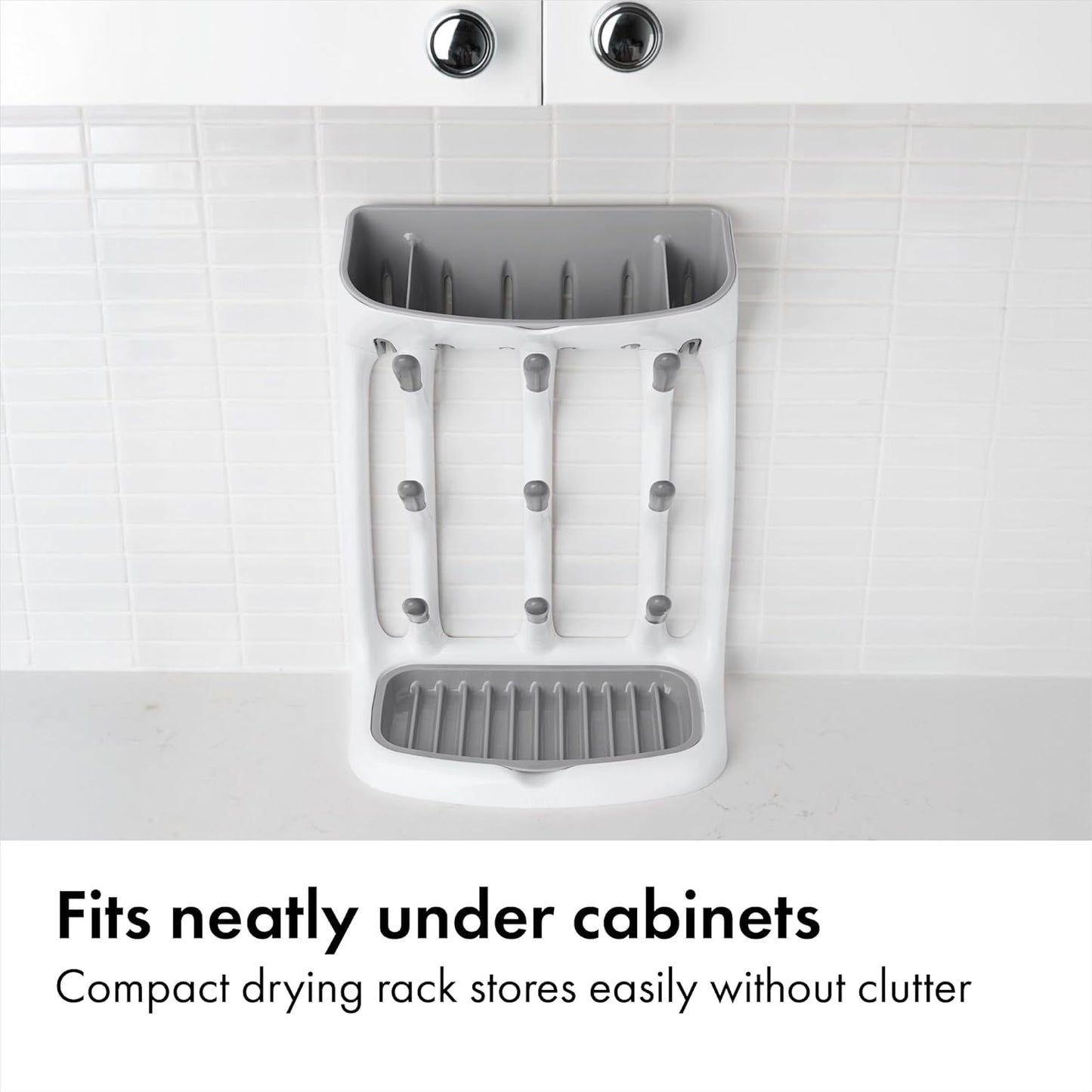 OXO Tot Drying Rack - Space-Saving Design for Efficient Dish Drying | Compact & Practical