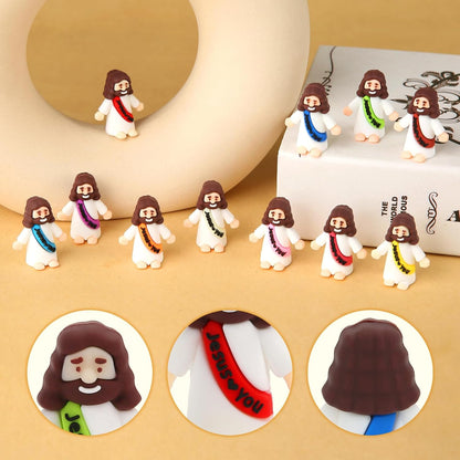 Mini Jesus Figurines by [Brand Name] - 40 Pcs Religious Action Figures for Crafts & Gifts | Perfect for Christmas & Sunday School