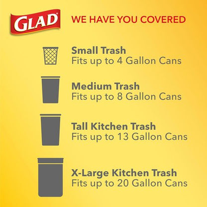 Glad Small Trash Bags - 4 Gallon Odor Resistant with Febreze Beachside Breeze | 34 Count (Pack of 2)