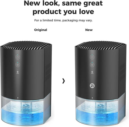 Skiennix Portable Dehumidifier - Ultra Quiet, Energy Saving with Auto Shut Off & Colorful Light | 35 OZ for Home, RV, Office