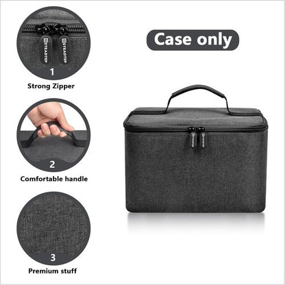 KitchenAid Digital Hand Mixer Carrying Bag - Portable Travel Storage Case for 5/6/7/9 Ultra Power Mixers - Grey