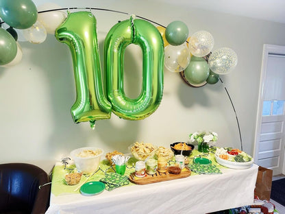 Number Balloons - 40 Inch Light Green 1 Balloon for 1st Birthday Party Decorations