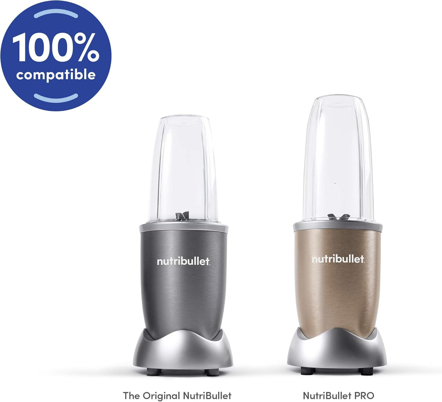 Nutribullet Stay Fresh Resealable Lids - Keep Your Food Fresh Longer | Set of 2