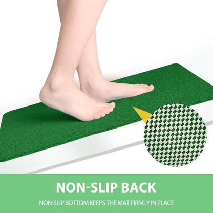 Hargiis Non-Slip Bathtub Mat, Anti Slip Shower Mat, Fast Drying Bathtub Mats, Foot Scrubber Mat, Anti Slip Mat for Tub, Floor, Bathroom, Kitchen, Home, Hotel (Dark Green 36"×24")