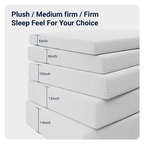 Avenco Queen Mattress 12 Inch,Queen Size Mattress Medium Firm in a Box for Refresh Sleep & Pressure Relief,CertiPUR-US Certified Foam Colchones