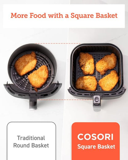 COSORI Pro Gen 2 Air Fryer - 5.8QT Capacity, Sleek Design, 13 One-Touch Functions & Recipes, Black