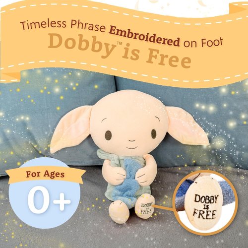 Kids Preferred Harry Potter Dobby Plush | Lovable House Elf Holding Iconic Sock | 15-Inch Stuffed Animal