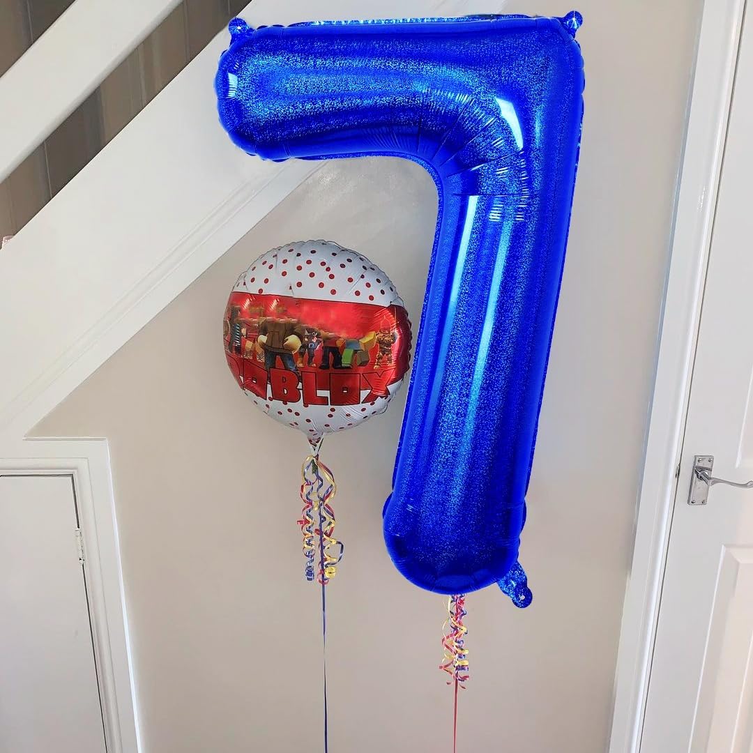 Number 17 Balloon by Mylar - 40 Inch Navy Blue Birthday Decoration for Graduation & Anniversary