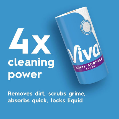 Viva Multi-Surface Cloth Paper Towels - Choose-A-Sheet Size, 3 Double Rolls, 110 Sheets Each