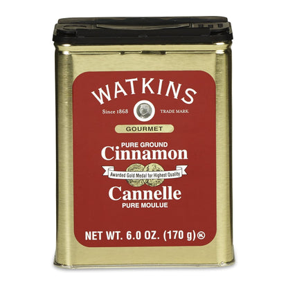 Watkins Gourmet Cinnamon Spice Tin - Pure Ground, 6 oz. for Delicious Flavor Enhancements