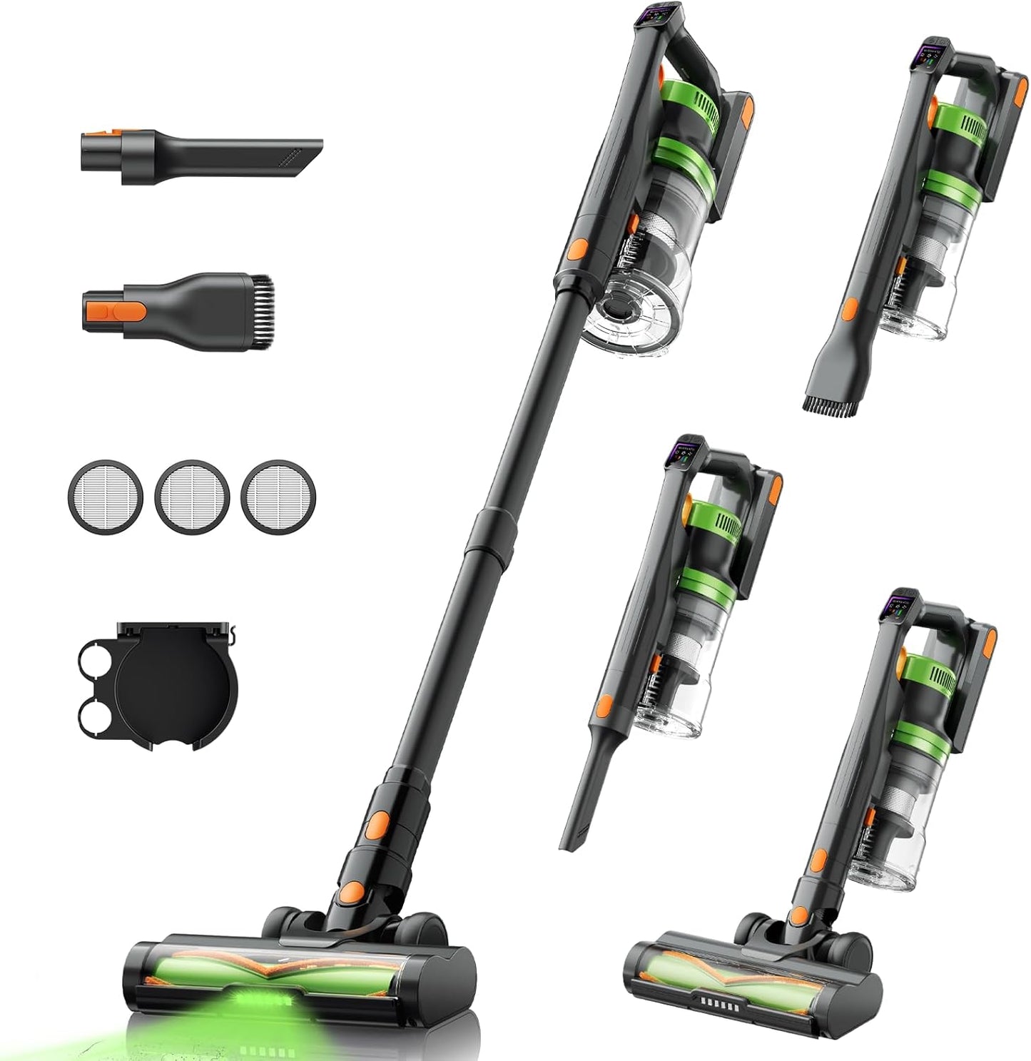 SunSare Cordless Vacuum Cleaner - 650W, 55KPA Suction | 70 Mins Runtime, Aromatherapy, Anti-Tangle Brush for Home & Pet Hair