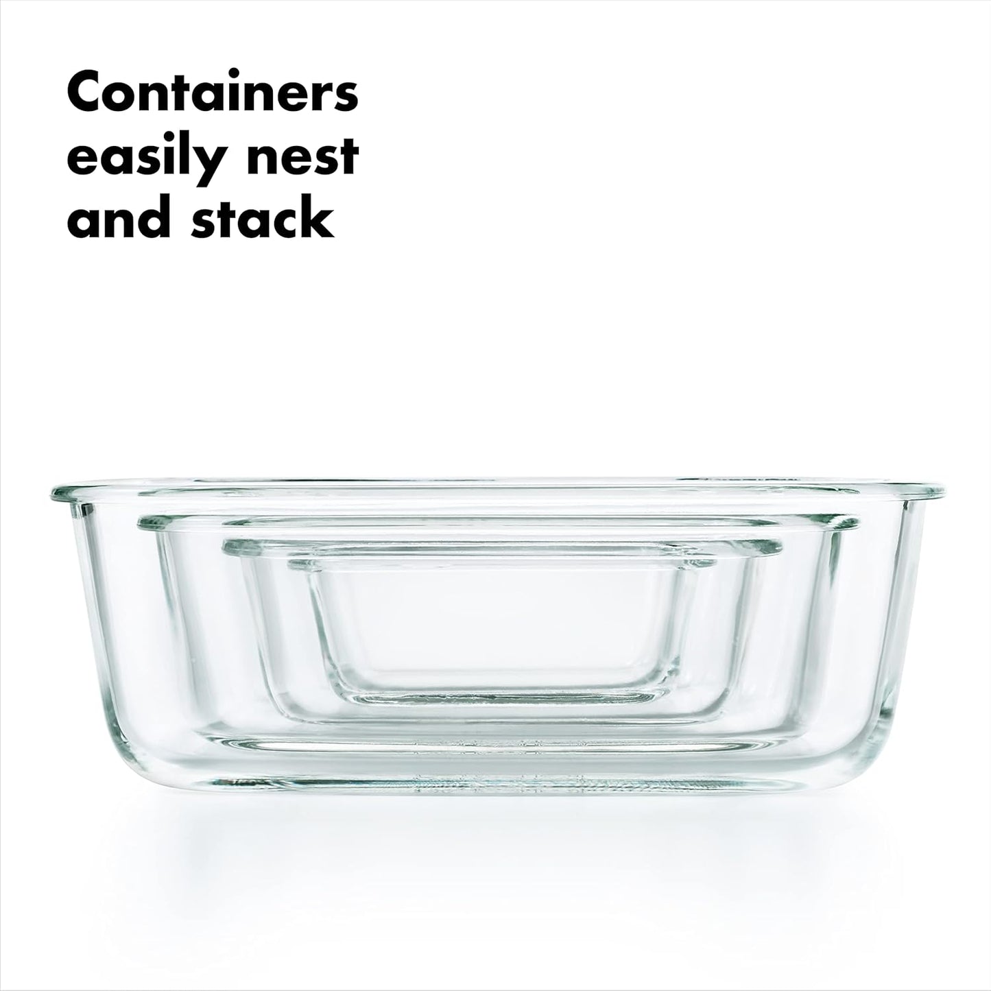 OXO Good Grips 16-Piece Airtight Glass Container Set - Smart Seal for Freshness & Organization