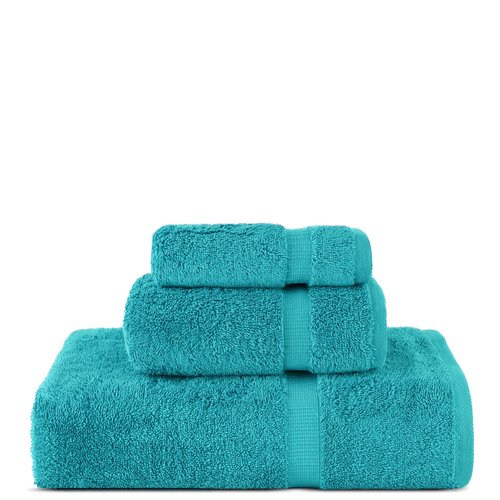 Chakir Turkish Linens | Hotel & Spa Quality 100% Cotton Premium Turkish Towels | Soft & Absorbent (3 Piece Towel Sets, Aqua)