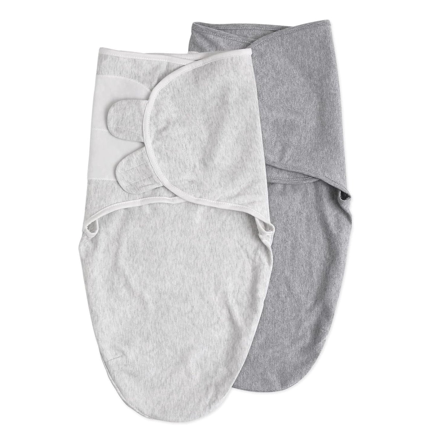 Organic Baby Swaddle Sleep Sacks - 2-Pack Adjustable Wraps for Newborns | 100% Cotton, Soft & Snug, 0-3 Months