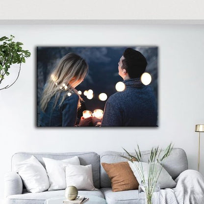 Looife Custom Canvas Prints - Personalized Photo Art for Living Room, Bedroom | 46"x 36" Ready to Hang