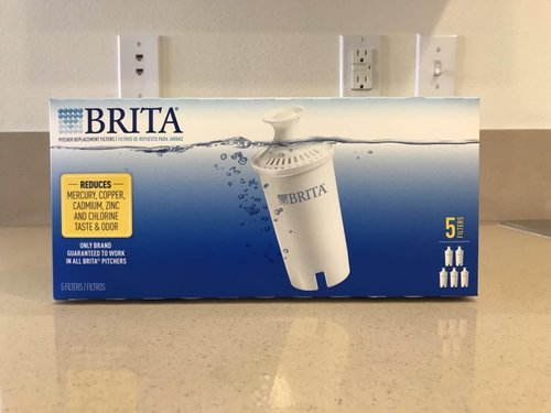 Brita Standard Water Filter | BPA-Free Replacement Filters for Pitchers & Dispensers - 5 Count