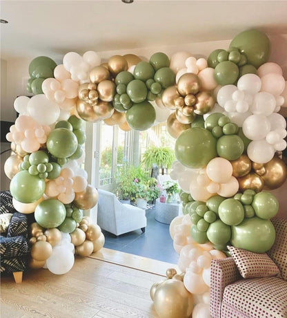 MEBAY Gold Balloons - 12 Inch Chrome Metallic Latex - 100 Pcs for Birthday, Graduation & Party Decor