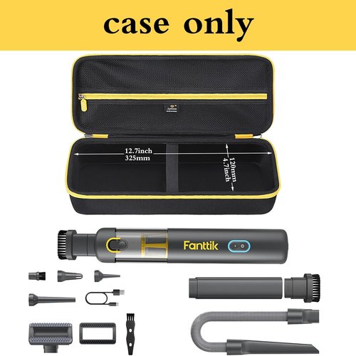 Aproca Hard Storage Case for Fanttik Slim V8/V10 Cordless Car Vacuum Accessories - Black