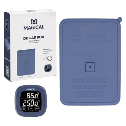 Magical Butter DecarBox Thermometer Combo Pack - Food-Grade Silicone Decarboxylator Box with Digital Thermometer - Durable & Oven-Safe Baking Box - Digital Display Thermometer for Temperature Control