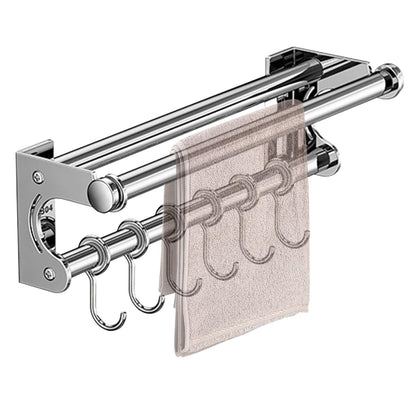 semofcen Kitchen Utensil Holder Hanger 30/40/50CM Stainless Steel Multifunctional Slide Rail Hook Space Saving Utensil Rack No Drilling Kitchen Rail for Hanging Cooking Utensils Mugs Spoons