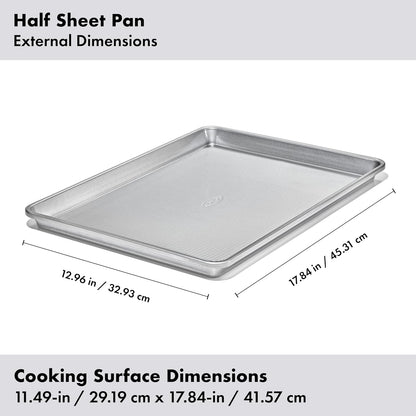 OXO Good Grips Half Sheet Pan - Non-Stick Pro Clear Coated Metal Baking Sheet for Easy Cleanup