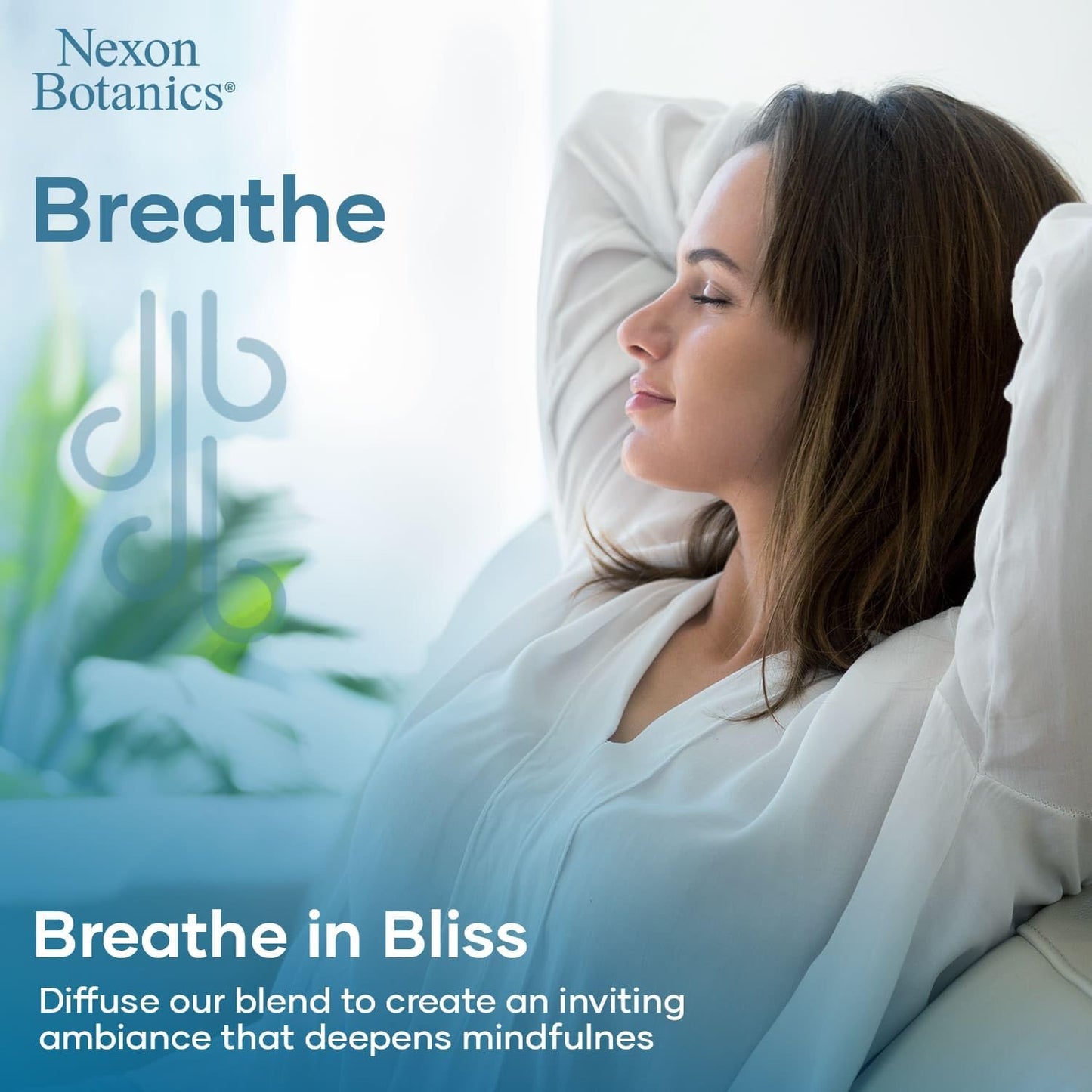 Nexon Botanics Breathe Essential Oil Blend 30 ml - Sinus Relief with Menthol - Ideal for Humidifiers & Diffusers